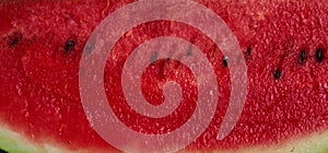 Watermelon slice on a white background, sweet summer foods