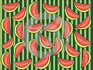 Watermelon slices