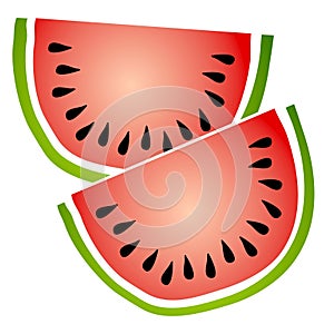 Watermelon Slices Clip Art