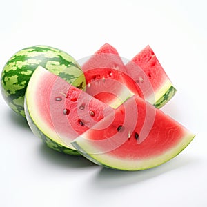 Watermelon Slices: Creative Commons Attribution Hyper Realism Matte Photo