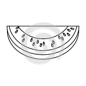 Watermelon slide icon