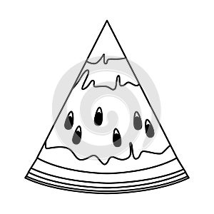 Watermelon slide icon