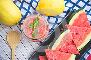 Watermelon smoothie refresher tasty of summer, the health benefi