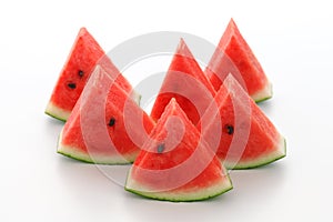 Watermelon split slide yummy fresh summer fruit sweet dessert