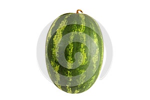 Watermelon, a staple food and natural fruit, is shown on a white background