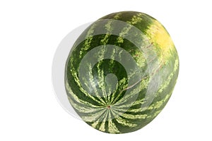 Watermelon, a staple food and natural fruit, is shown on a white background