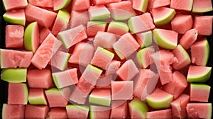 Watermelon summer food organic ripe juicy sweet red fresh background healthy slice dessert fruit