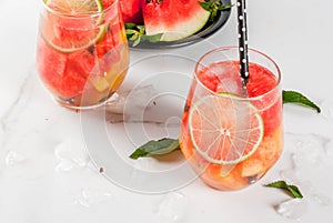 Watermelon summer sangria