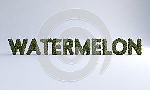 Watermelon Text With Watermelons
