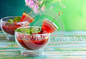 Watermelon Tomato Gazpacho