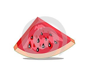 watermelon watercolor illustration insolated on white background