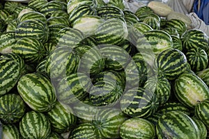 watermelons are placed in Siyob Bazaar