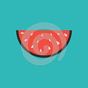 Watermelonslice. Vector illustration decorative design
