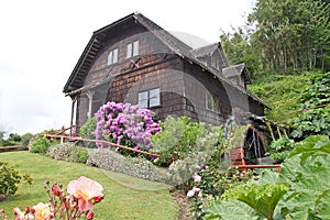 Watermill at the German Museum at Frutillar, Chile