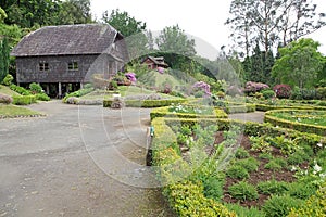 Watermill and house at the German Museum at Frutillar, Chile