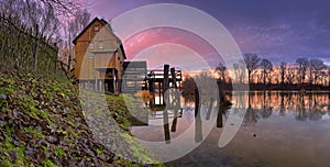 A watermill - sunset