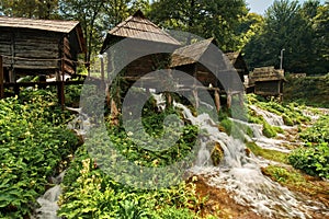 Watermills near town Jajce Bosnia and Hercegovina