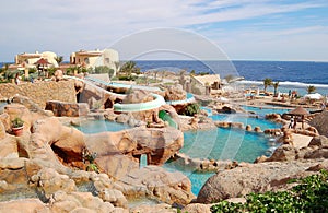 Waterpark at the beach of popular hotel