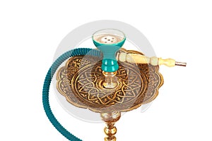 Waterpipe (shisha) isolated on a white background.