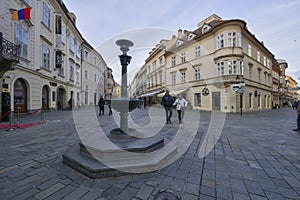 Waterpipe at Venturska street of Bratislava town photo