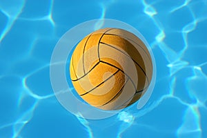 Waterpolo ball in pool
