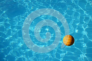 Waterpolo ball in pool (2)