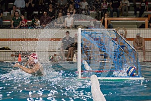 Waterpolo player - defending action