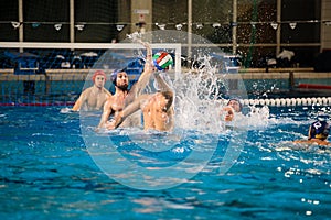 Waterpolo player - attack action