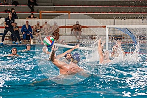 Waterpolo player - attack action