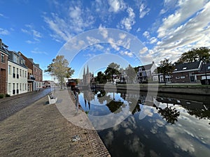 The Waterpoort in the morning in Sneek