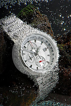 Waterproof chronograph watch photo