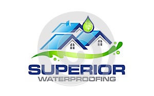 Waterproofing logo design photo