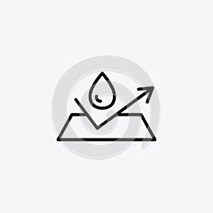 Waterproof vector icon set