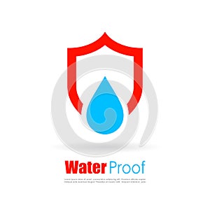 Waterproof vector logo