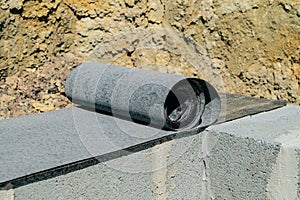 Waterproofing the basement of a house under construction