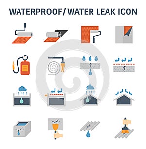 Waterproofing vector icon