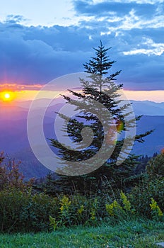 Waterrock Knob Overlook - Blue Ridge Parkway