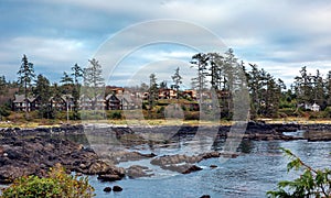 Waters Edge Shoreside Suites on the rocky shore