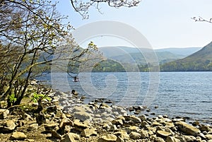 The waters of Lake Ullswater