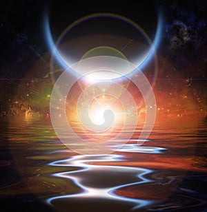 Waters reflection and Planets