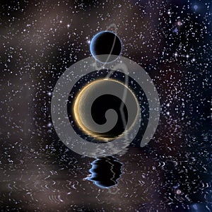 Waters reflection and Planets