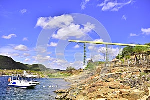 In the waters of the San Francisco River. Brazil.