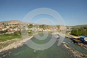 Waters of the Tigris river as it passes through the city of Hasankeyf