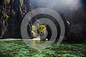 Waterscape, El Nido, Bacuit bay, Palawan island, Palawan province, Philippines