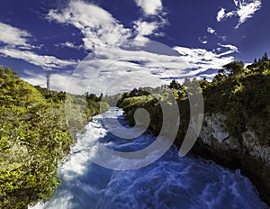 Waterscape landscape of the Waikato River in New Zealand