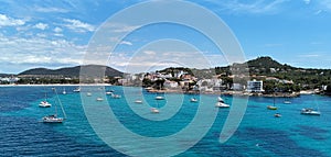 Waterside aerial photo coastline of Santa Ponsa