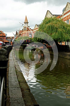 Waterside shopping center at the Witham river, Lincoln, England