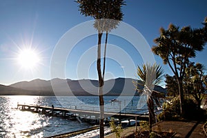 Waterside of Te Anau, New Zealand