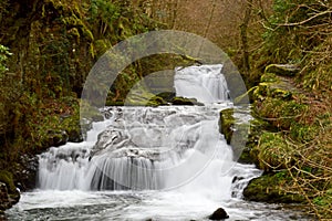 Watersmeet Waterfall, Exmoor, Devon UK