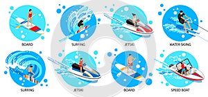 Watersport Isometric Set